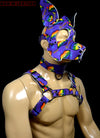 Puppy Play Dog Hood Mask Leather Men Chest Harness Strap Neck Collar - MRI Leathers