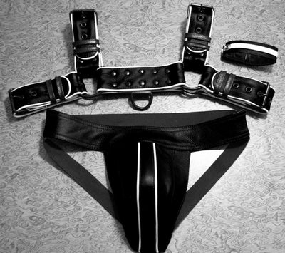 Sexy Mens Leather Chest Body Harness Strap Gay Clubwear Costume Punk Belt black - MRI Leathers