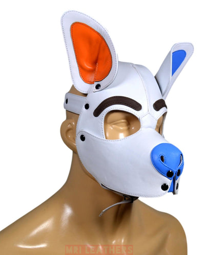 Stitch Leather Pup Mask - MRI Leathers