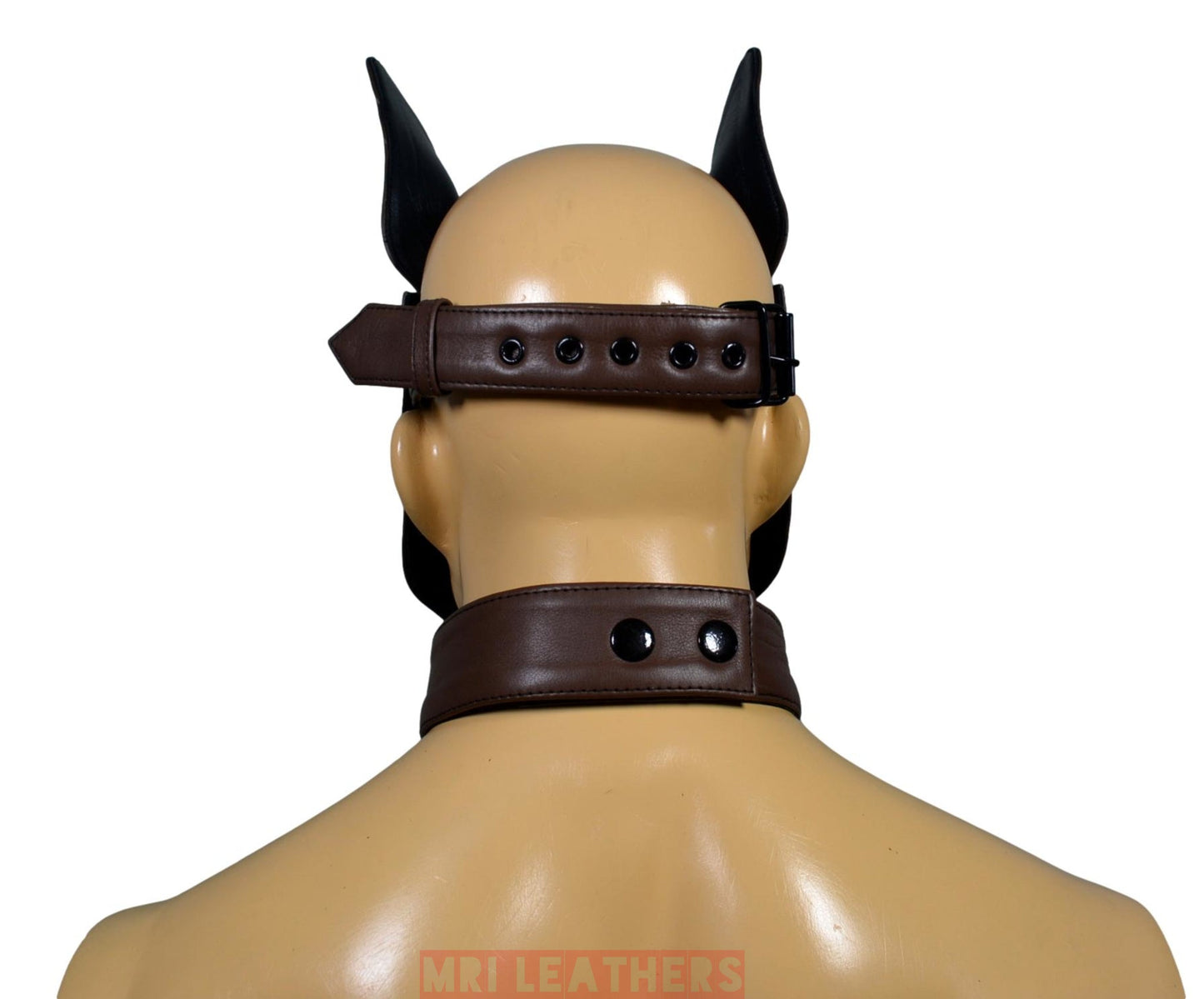 Stitch Leather Pup Mask - MRI Leathers