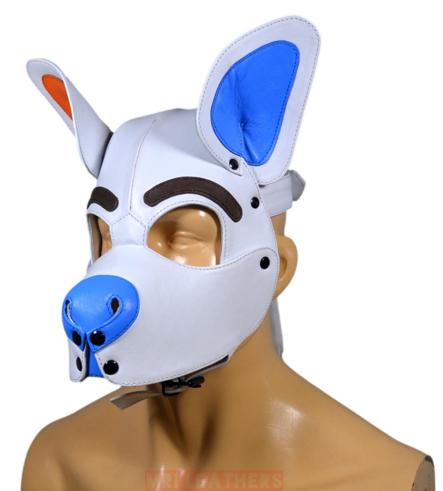 Stitch Leather Pup Mask - MRI Leathers