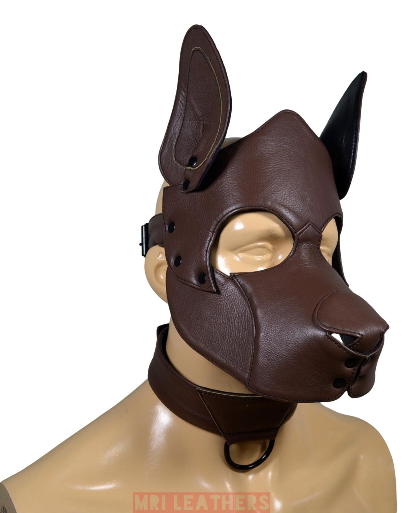 Stitch Leather Pup Mask - MRI Leathers