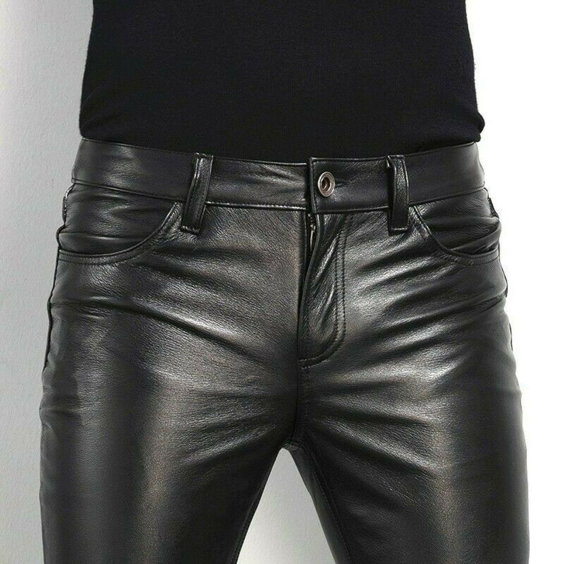 Mens Soft Leather  Pants - MRI Leathers