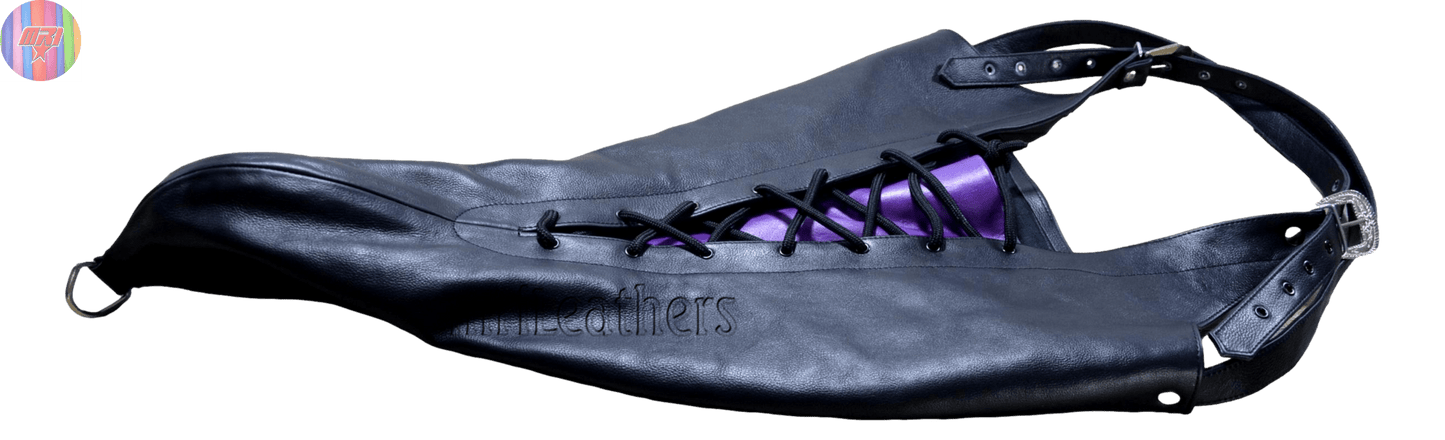 Leather Arm binder Arm Binder gloves bondage For Men women - MRI Leathers