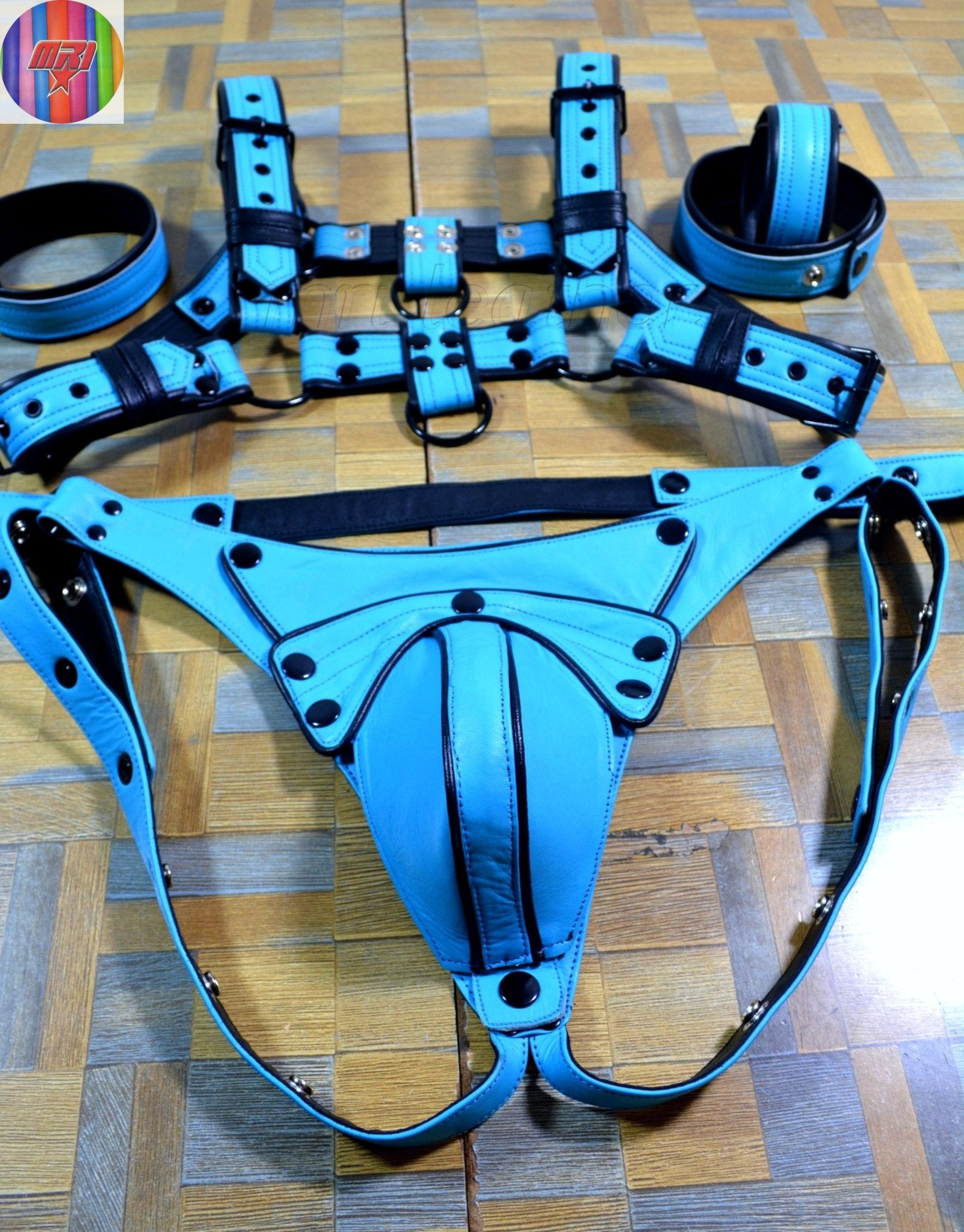Men Harness Leather Harness Adjustable Buckle Body Chest Harness Costume - MRI Leathers