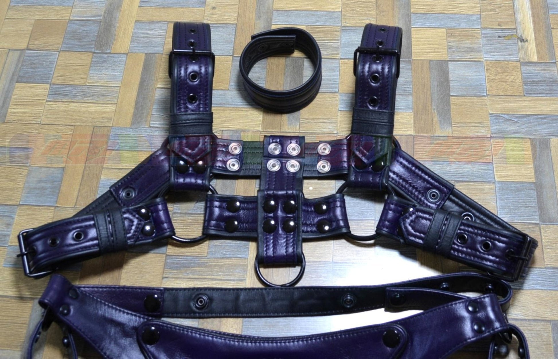 Men Harness Leather Harness Adjustable Buckle Body Chest Harness Costume - MRI Leathers