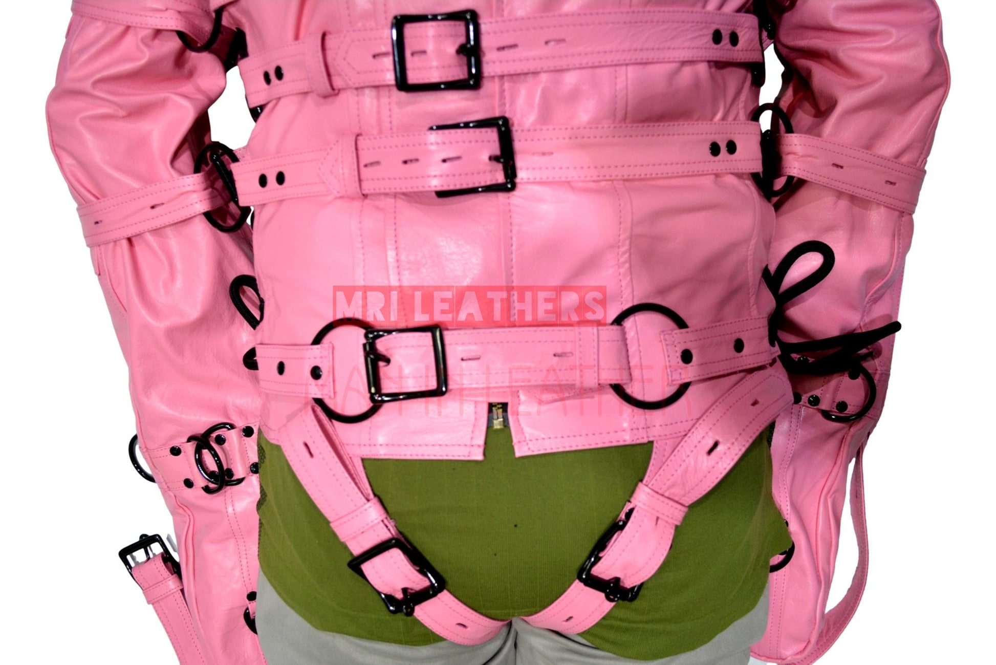 Strait Jacket BDSM Pure Leather Jacket Men Women Chastity Jacket Bondage Jacket (Copy) (Copy) (Copy) - MRI Leathers