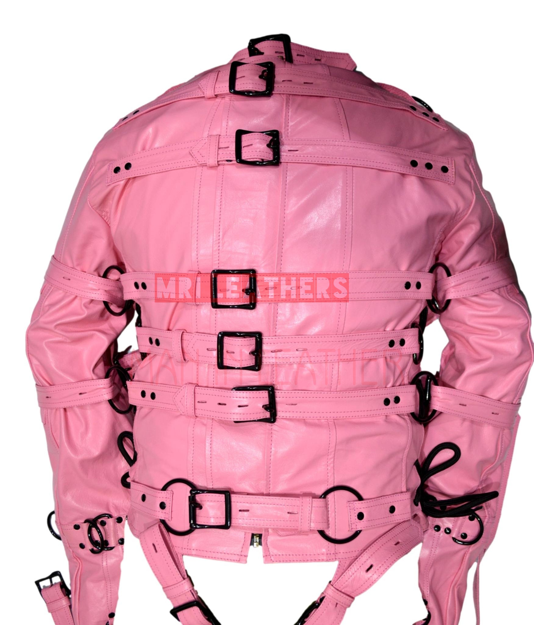 Straint Jacket Strait Jacket BDSM Pure Leather Jacket Men Women Chastity Jacket Bonda ...