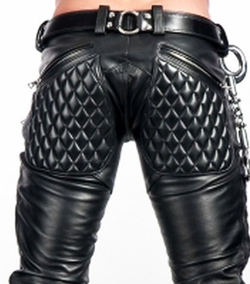 100% Real Leather Chaps Leder Fetish Gay Jeans Pants Gay Chaps/biker Trous - MRI Leathers