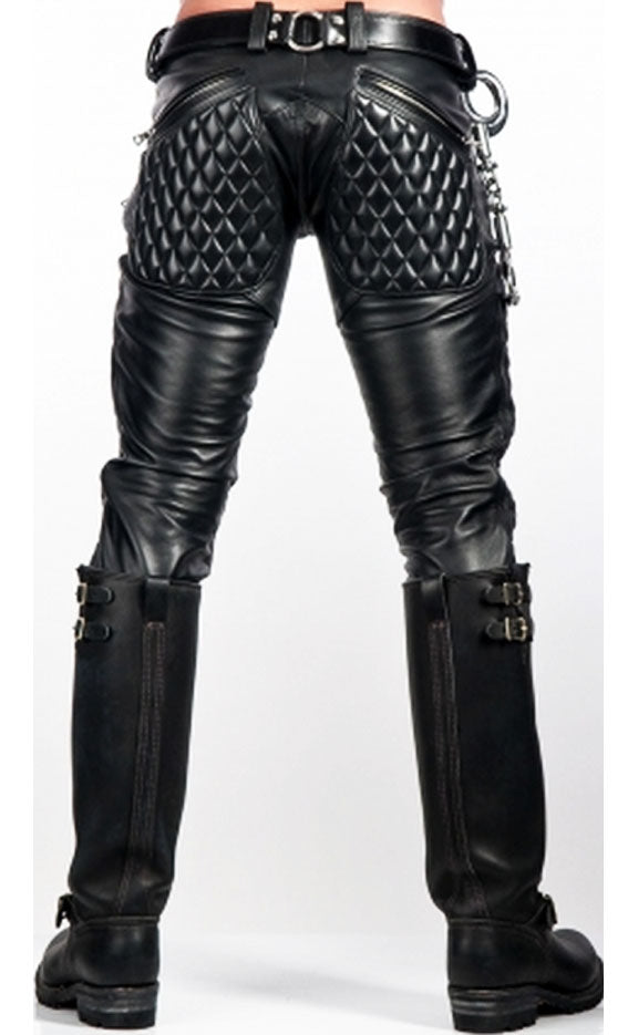 100% Real Leather Chaps Leder Fetish Gay Jeans Pants Gay Chaps/biker Trous - MRI Leathers