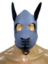 Leather Dog Mask Leather Pup Mask Dog Hood Pet Play Hood - MRI Leathers