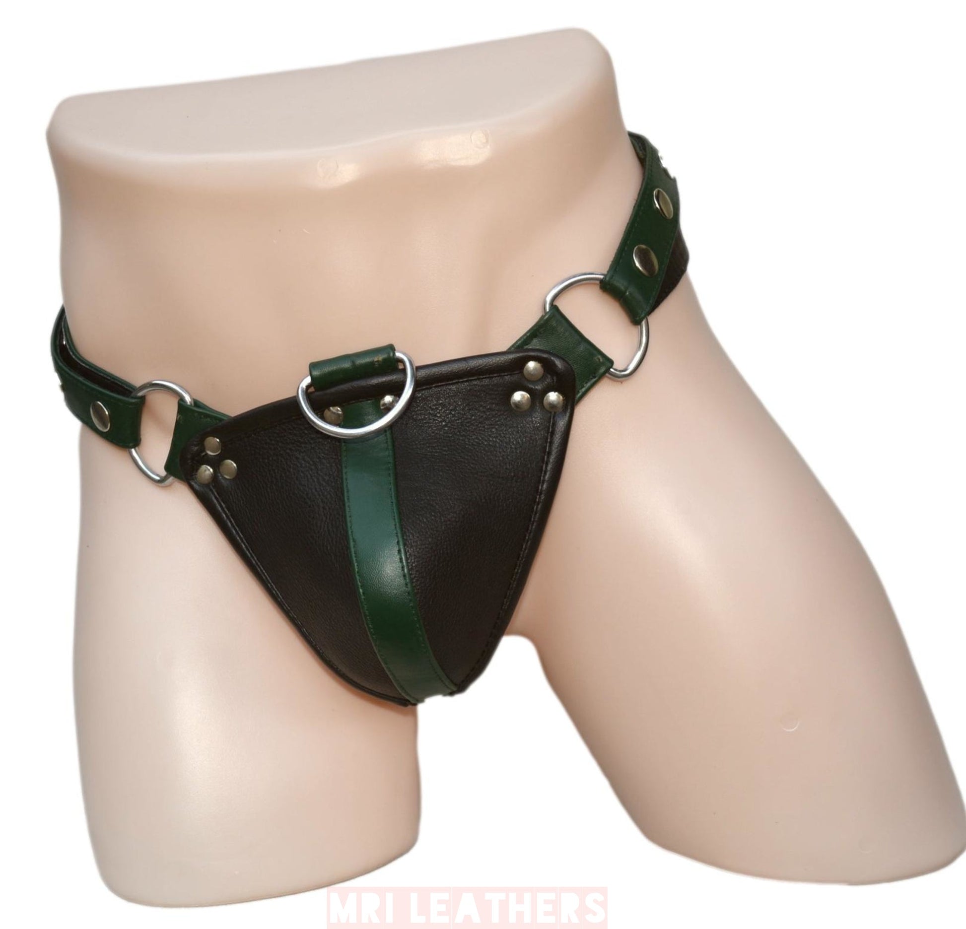 Leather men's briefs thong lingerie underwear - MRI Leathers