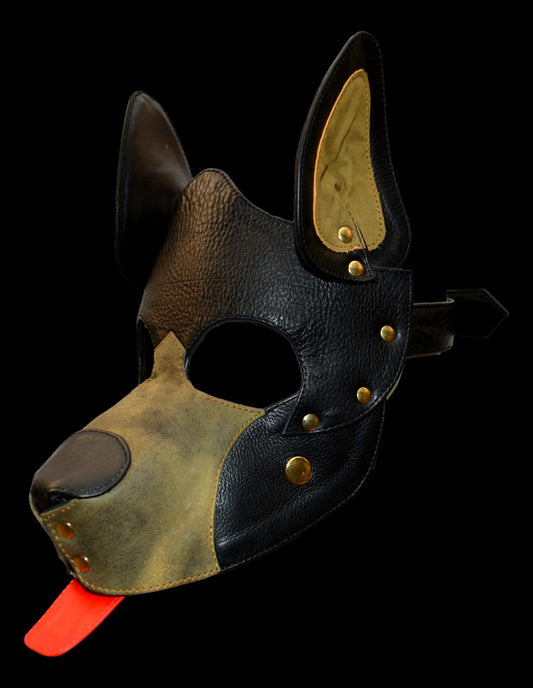 Leather Puppy Hood - MRI Leathers