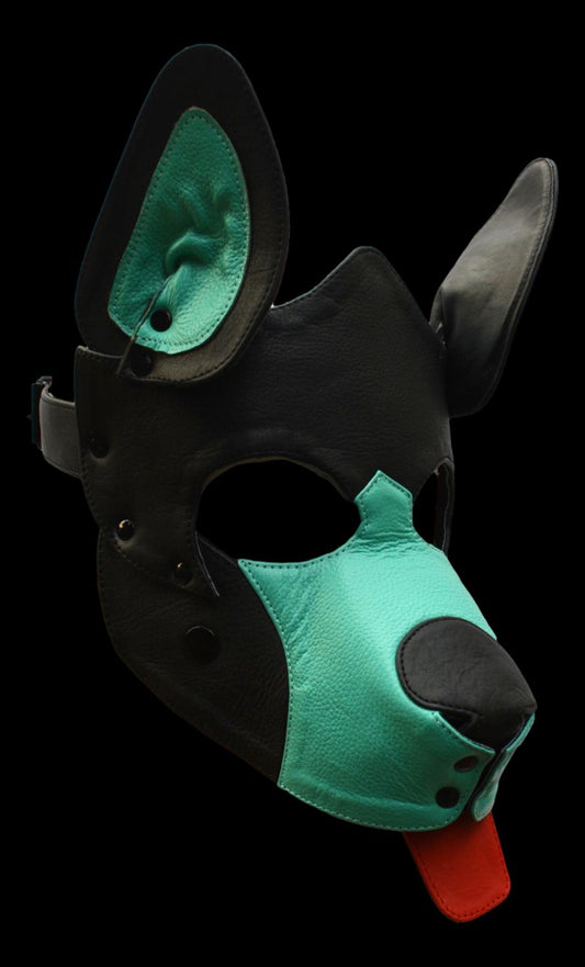 Leather Puppy Hood - MRI Leathers