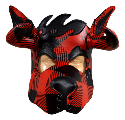 Leather Puppy Hood Puppy mask with Horns - MRI Leathers