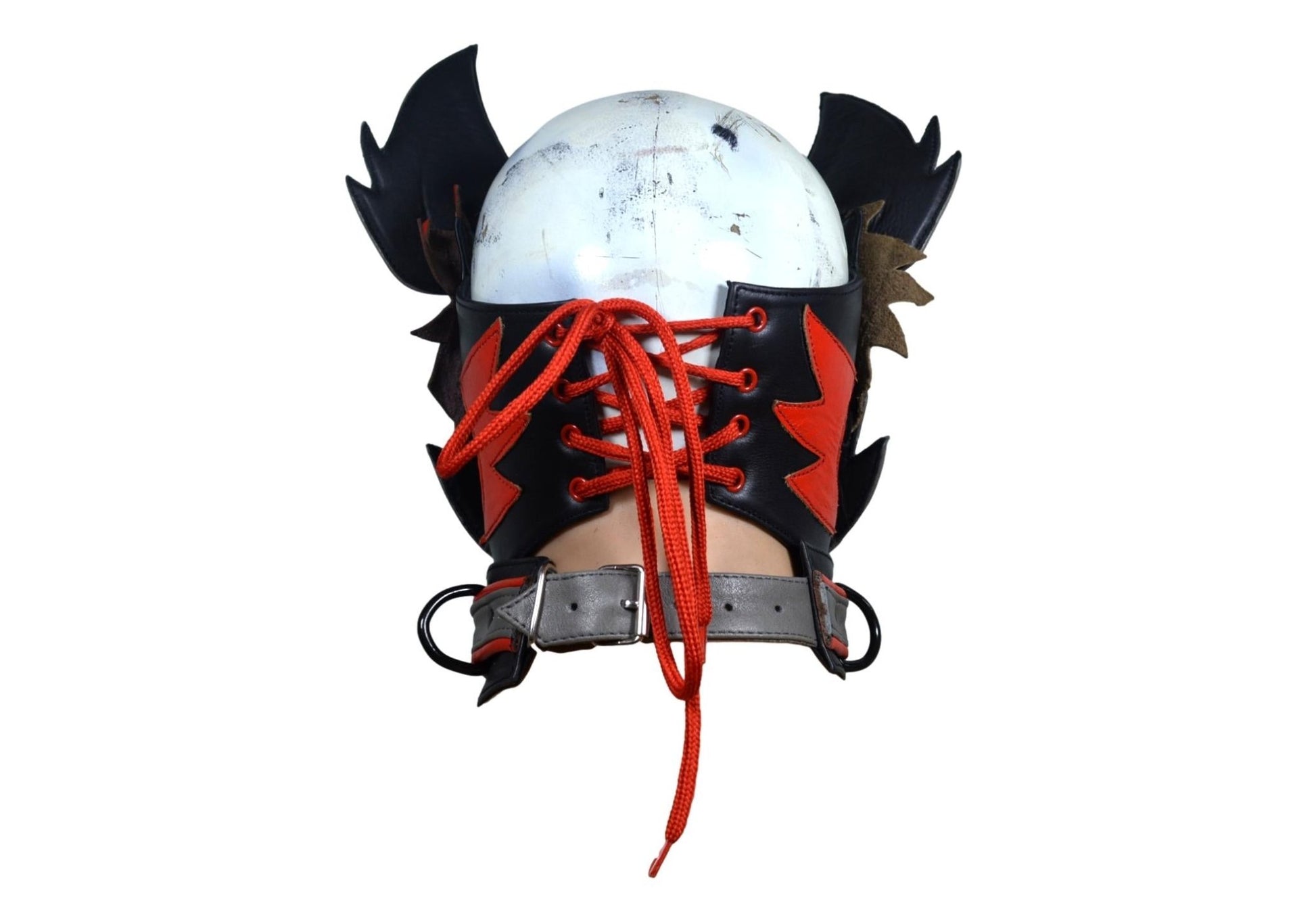 Leather Puppy Hood Puppy mask with Horns - MRI Leathers