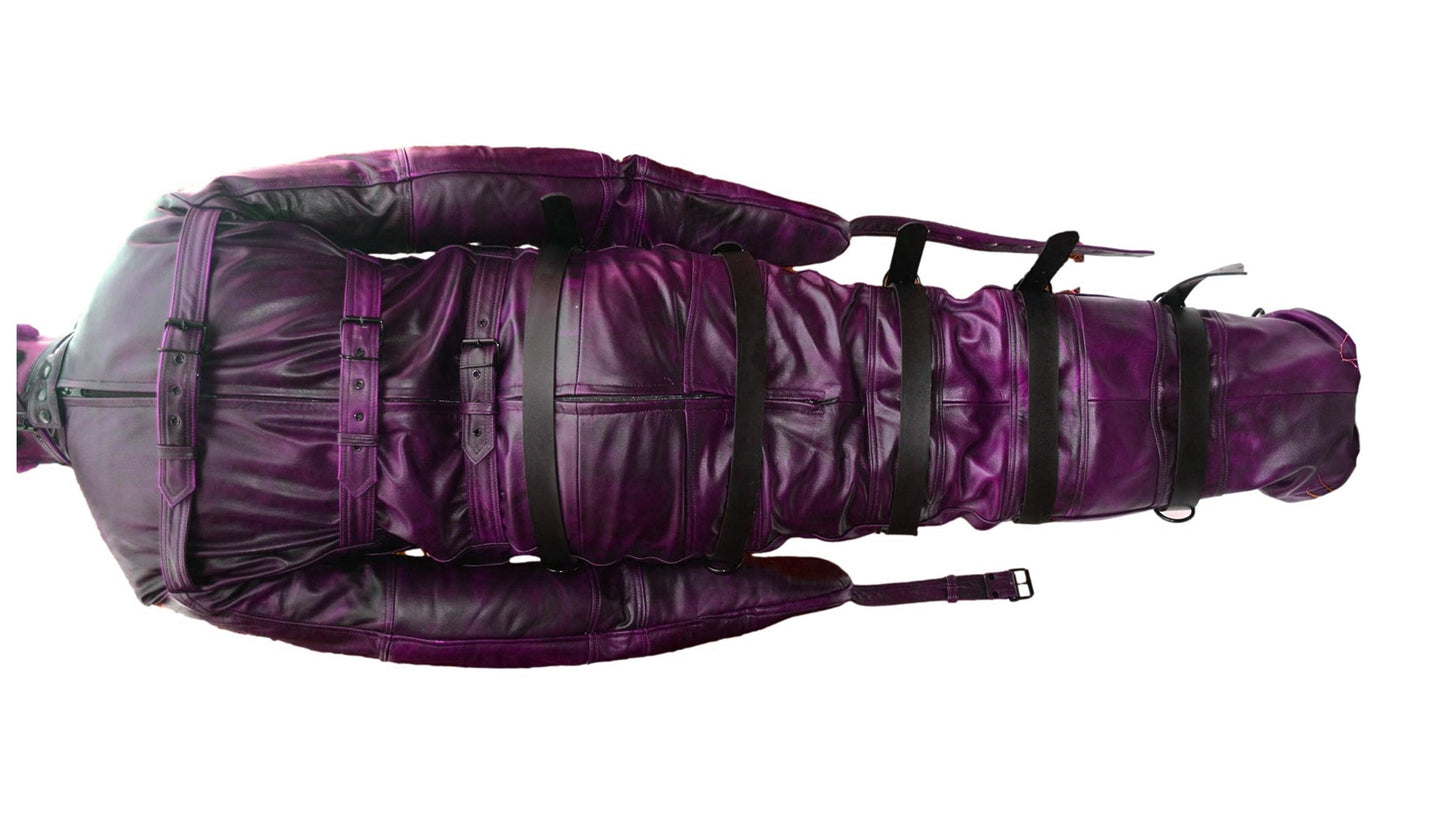Leather Sleep Sack,Restraint,Bondage,Leather SleepSack Tow tone leather - MRI Leathers