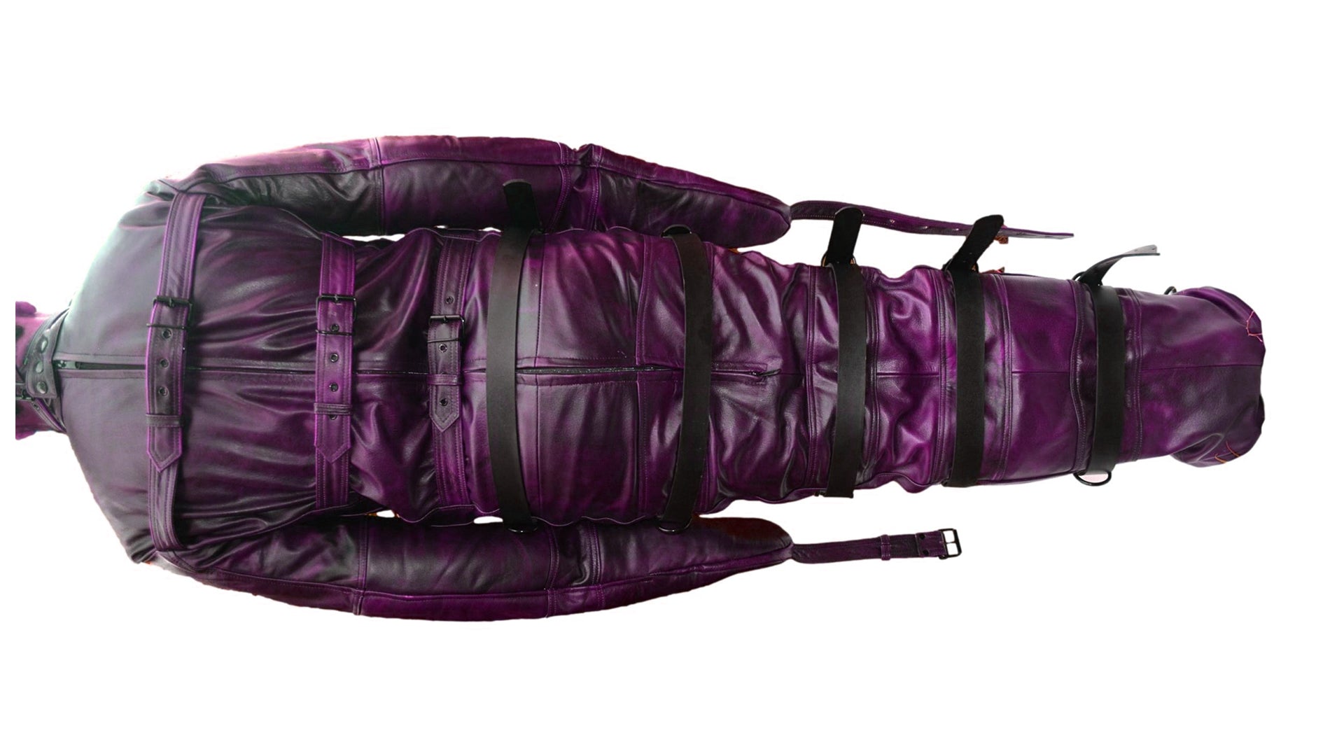 Leather Sleep Sack,Restraint,Bondage,Leather SleepSack Tow tone leather - MRI Leathers
