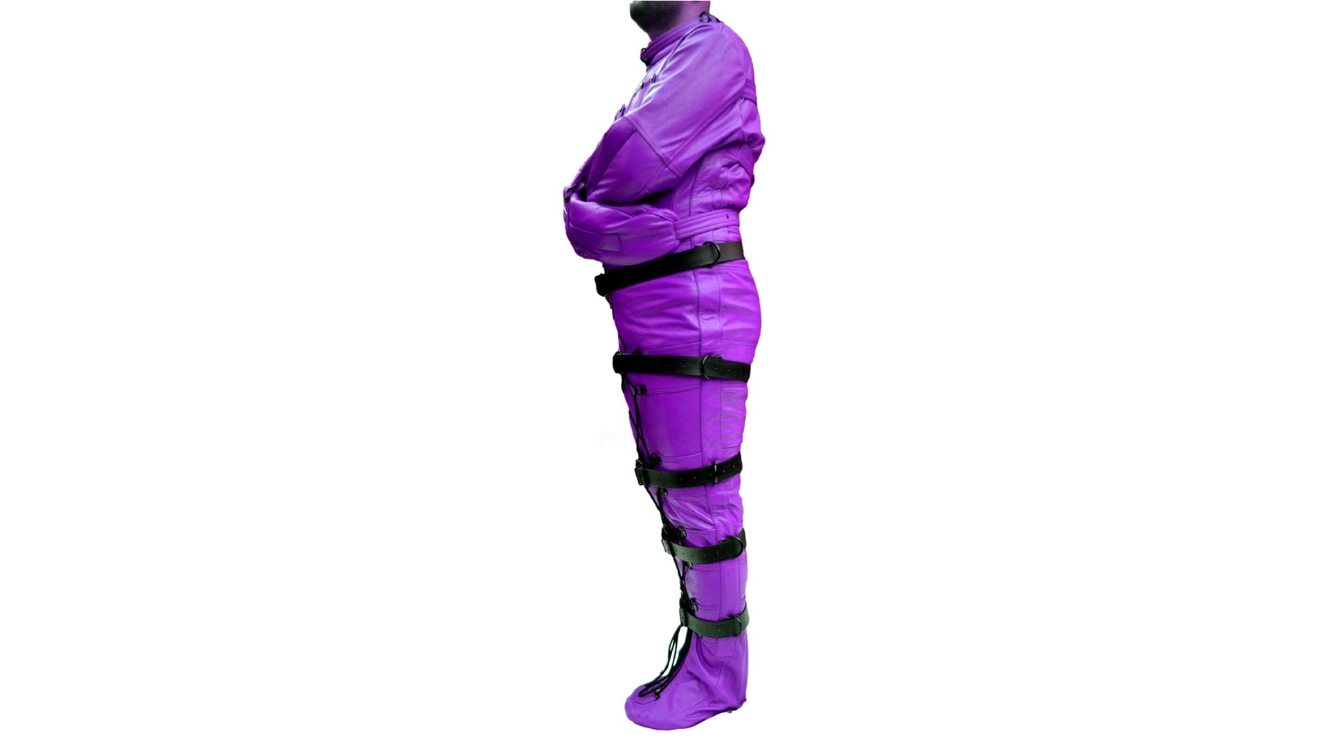 Leather Sleep Sack,Restraint,Bondage,Leather SleepSack,Purple - MRI Leathers