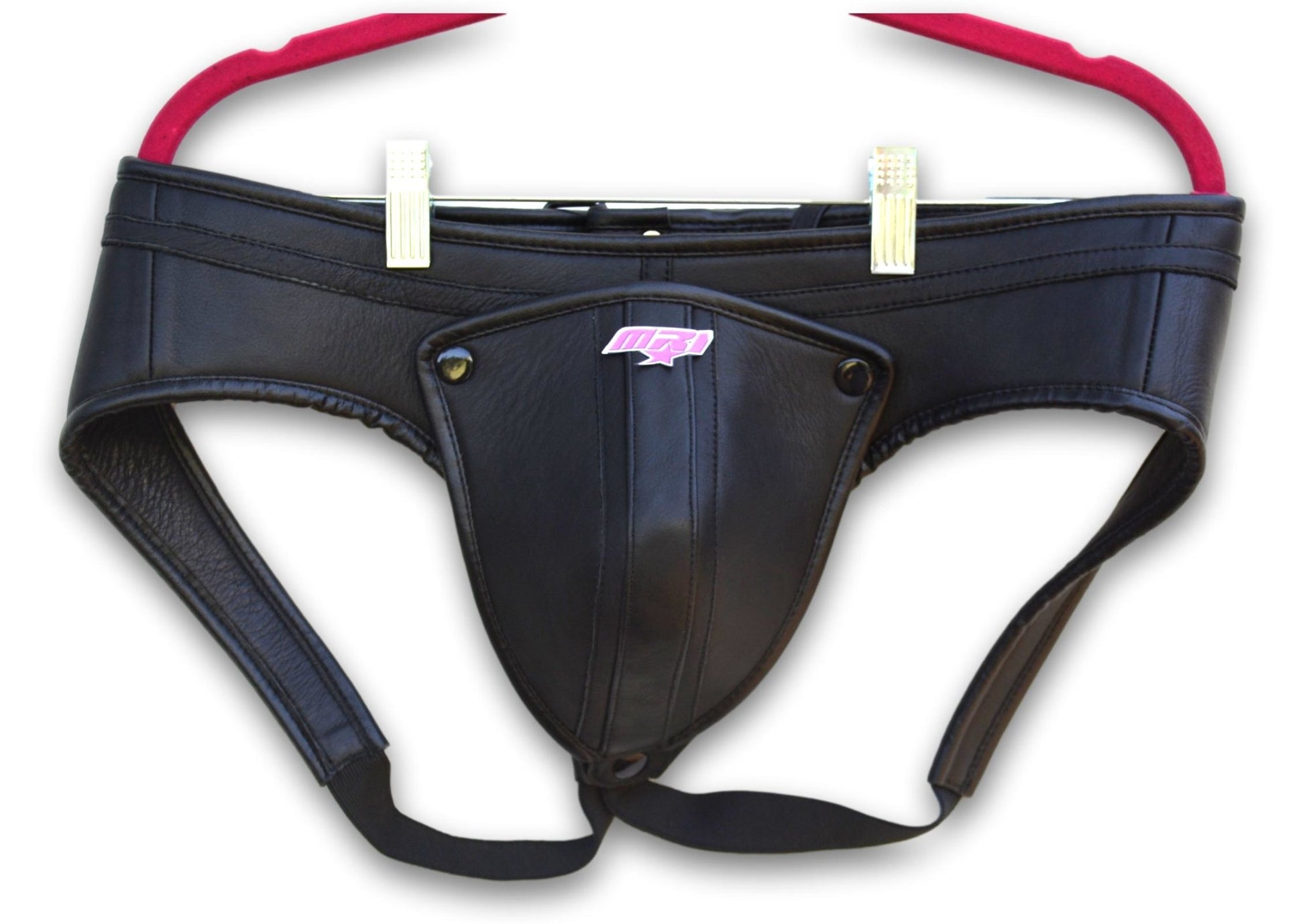 Men Black Leather Jock Strap, Men's Posing Pouch,Thong,G-String,Fetish,Gay,Sexy,Leather Underwear - MRI Leathers