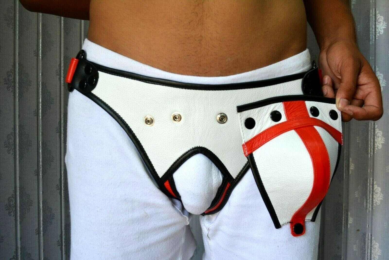 Men Leather Jock Strap