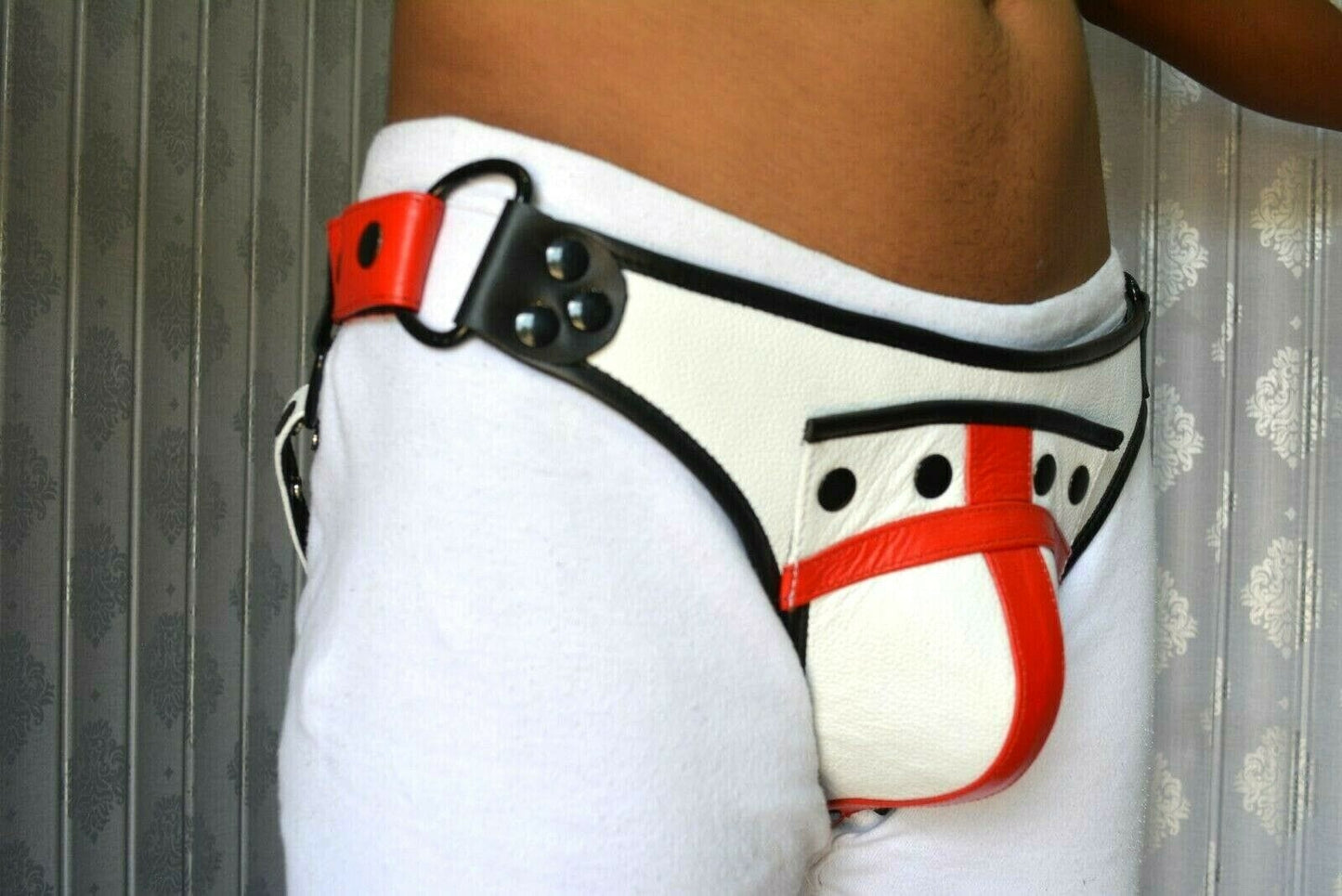 Men Leather Jock Strap