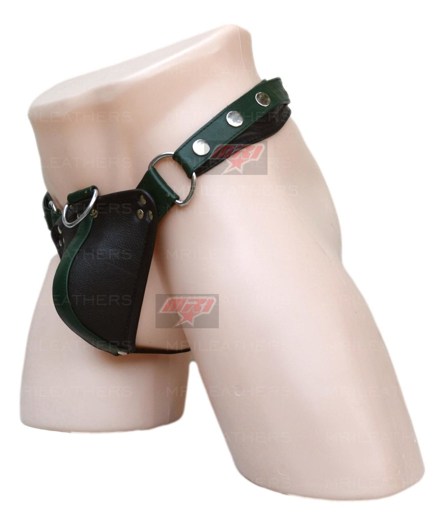 Men Leather Jockstrap -jock -thong removable pouch, lined with soft leather - MRI Leathers