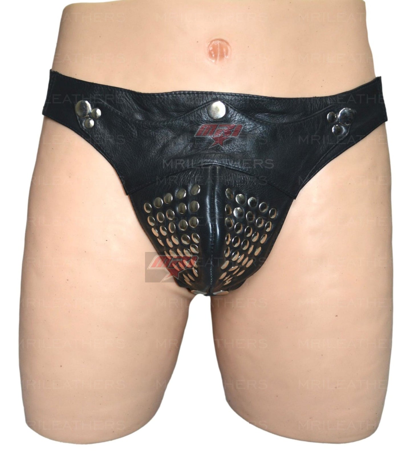 Men Leather Jockstrap -jock -thong removable pouch, lined with soft leather - MRI Leathers