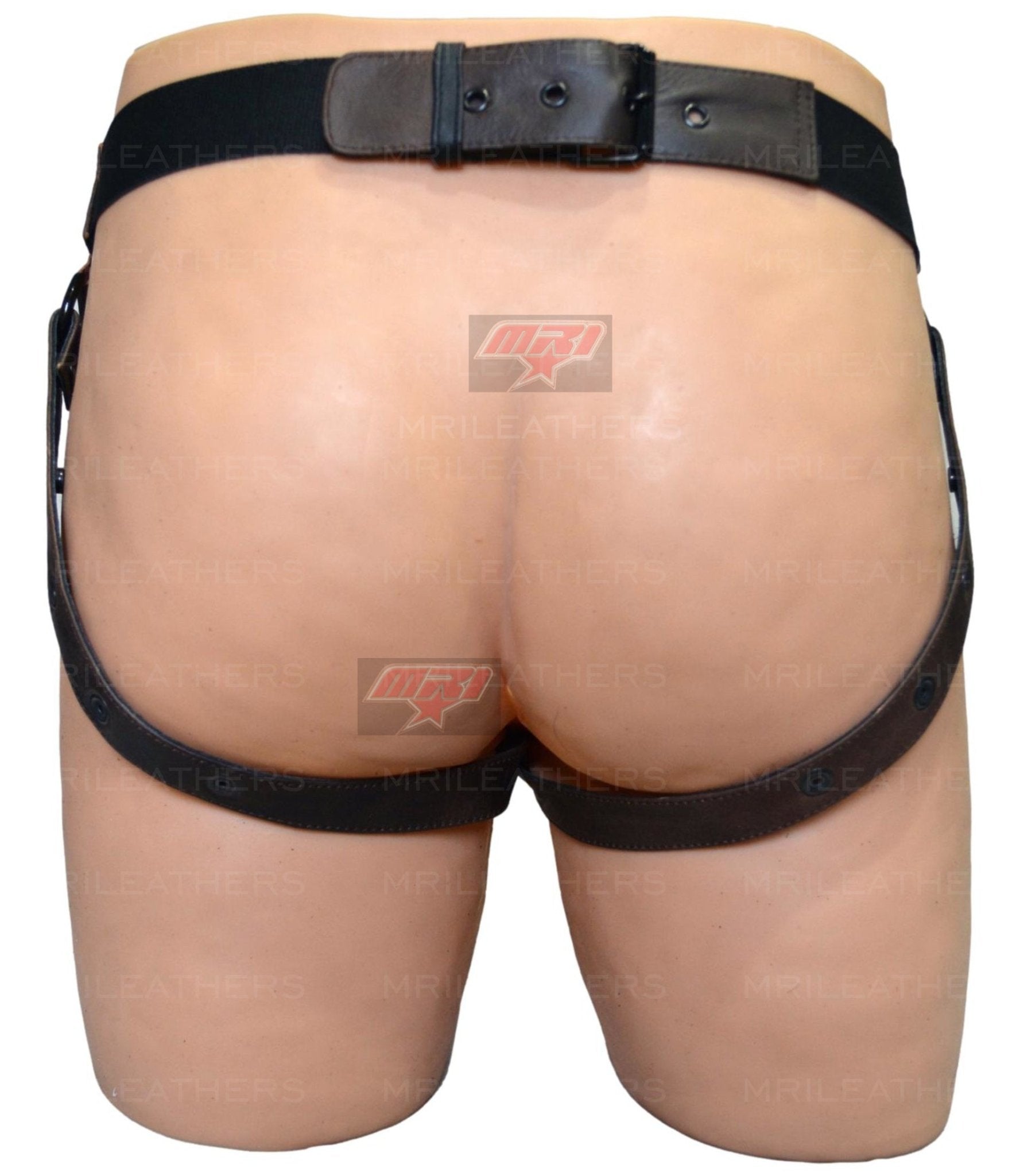 Men Leather Jockstrap -jock -thong removable pouch, lined with soft leather - MRI Leathers