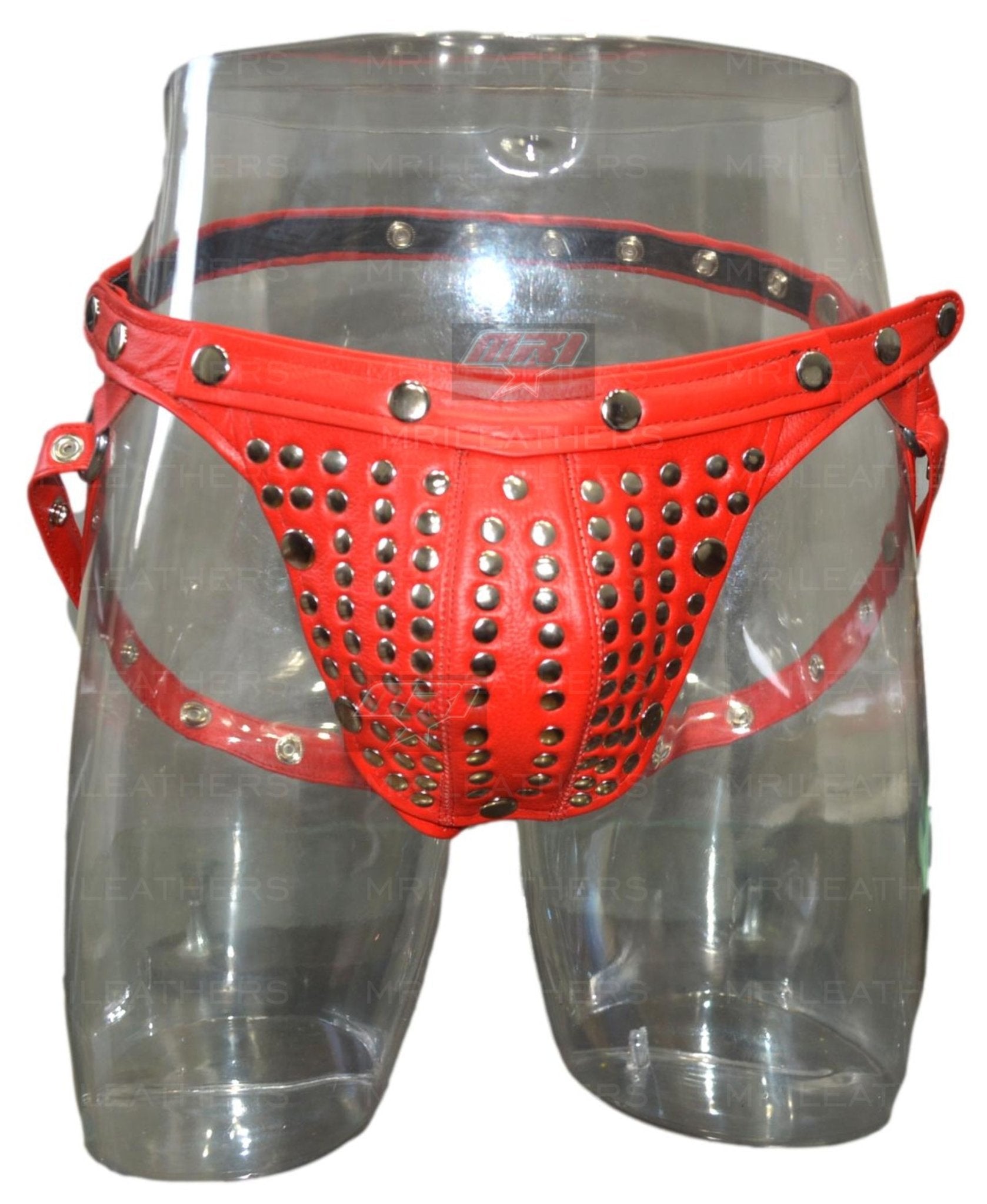 Men Leather Jockstrap -jock -thong removable pouch, lined with soft leather - MRI Leathers