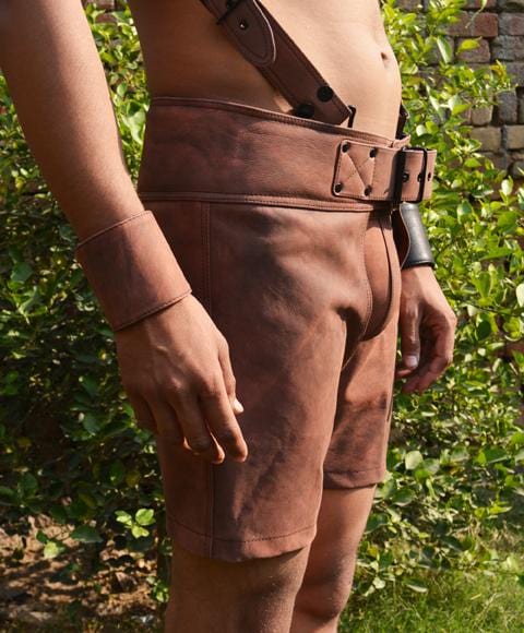 Men Leather Restrain Chest Harness Strap Belts Clubwear Costume Fancy. - MRI Leathers