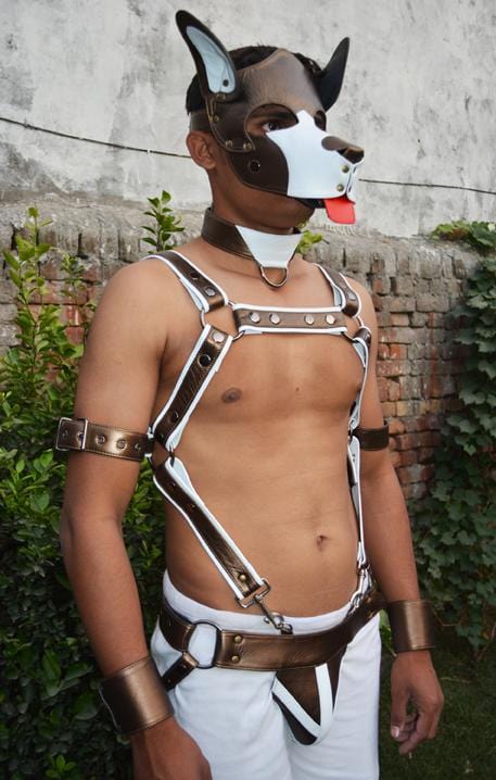 Men Leather Restrain Chest Harness Strap Belts Clubwear Costume Fancy. - MRI Leathers
