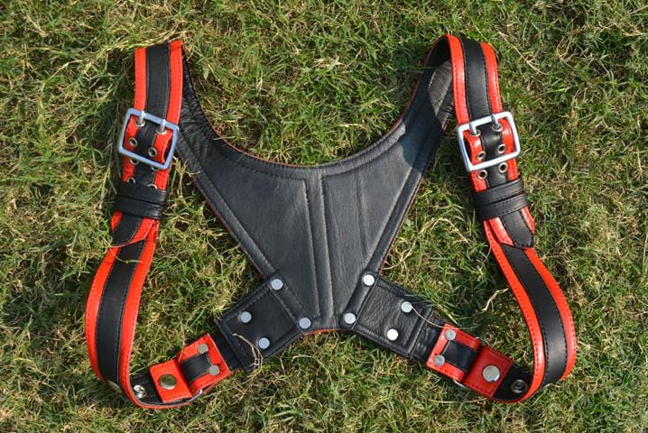Men Leather Restrain Chest Harness Strap Belts Clubwear Costume Fancy. - MRI Leathers