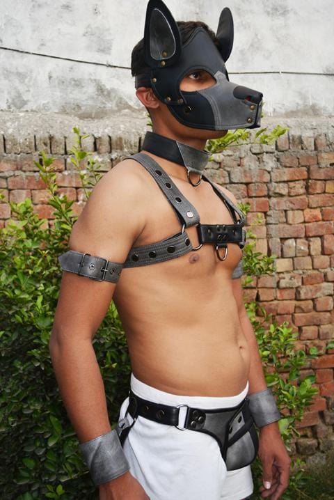 Men Leather Restrain Chest Harness Strap Belts Clubwear Costume Fancy. - MRI Leathers