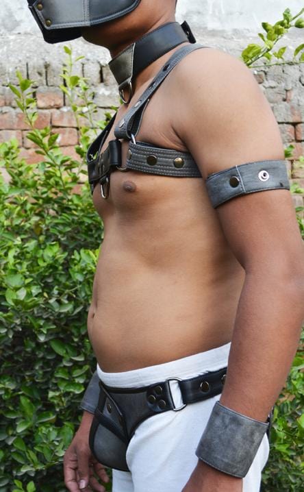 Men Leather Restrain Chest Harness Strap Belts Clubwear Costume Fancy. - MRI Leathers