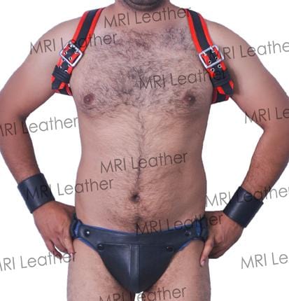Men Leather Restrain Chest Harness Strap Belts Clubwear Costume Fancy. - MRI Leathers