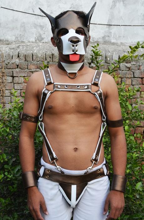 Men Leather Restrain Chest Harness Strap Belts Clubwear Costume Fancy. - MRI Leathers