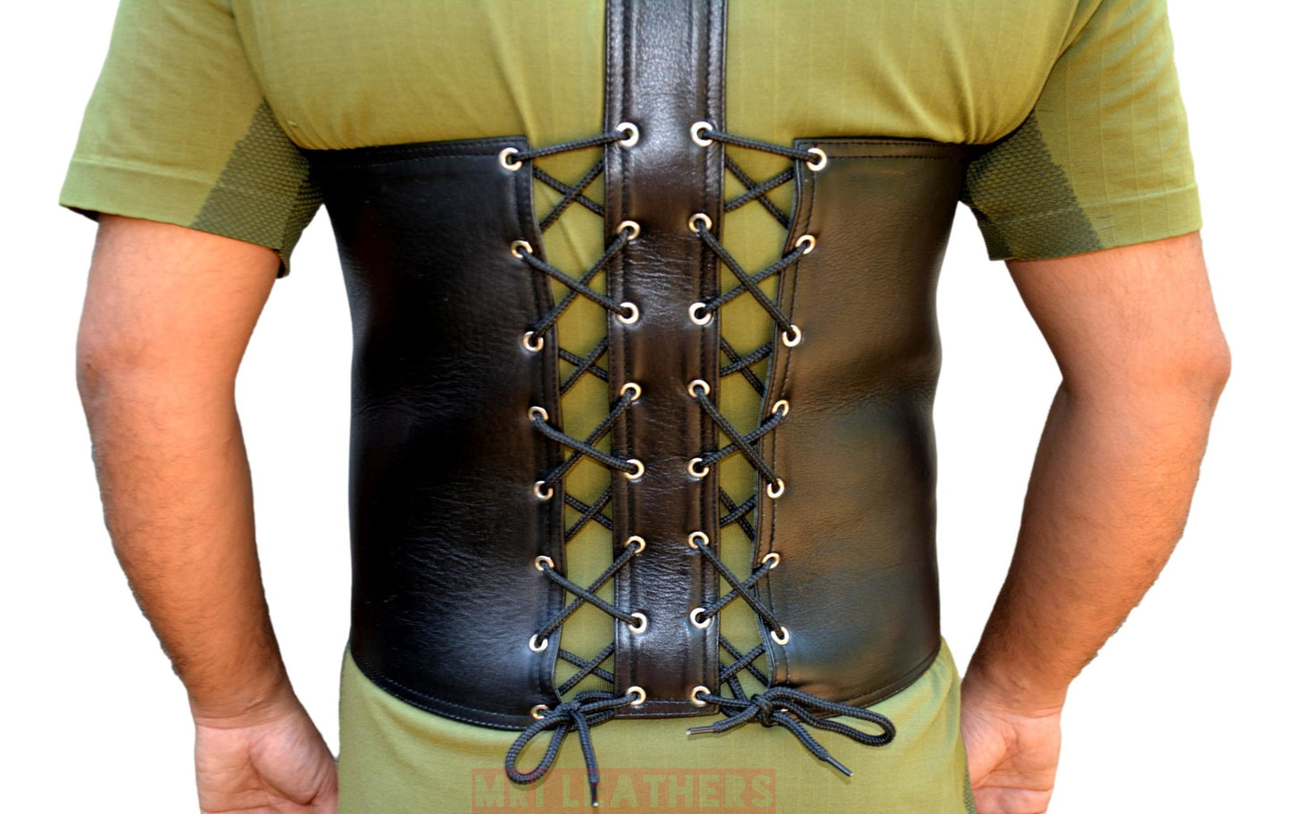 Mens Leather Biker Vest Genuine Cow Leather Steampunk Vest LGBTQ Pride Walk Vest Black Leather Motorcycle Vest Gothic Vest Motorbike Vest - MRI Leathers