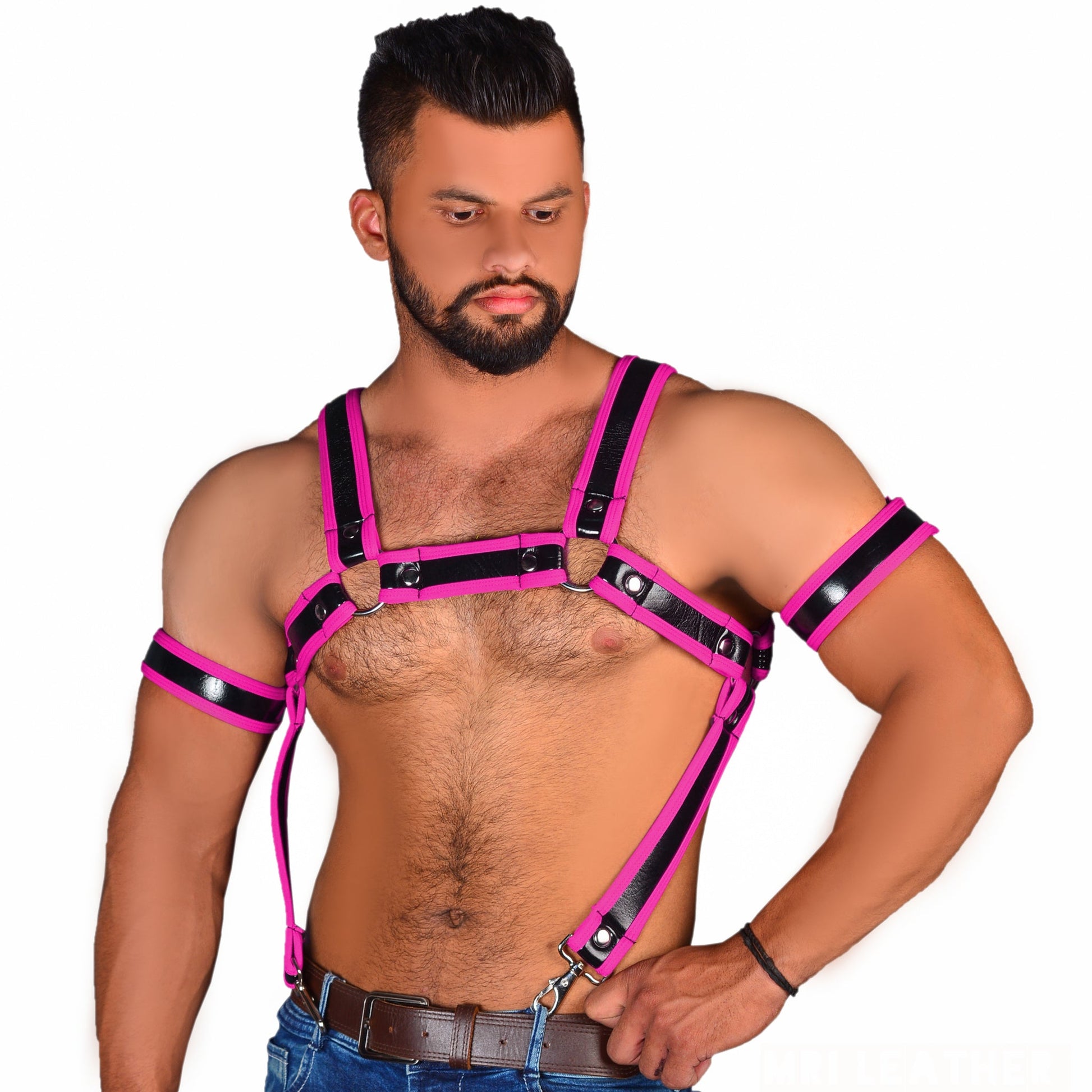 Neoprene Harness Bulldog Neoprene Shine Harness - MRI Leathers