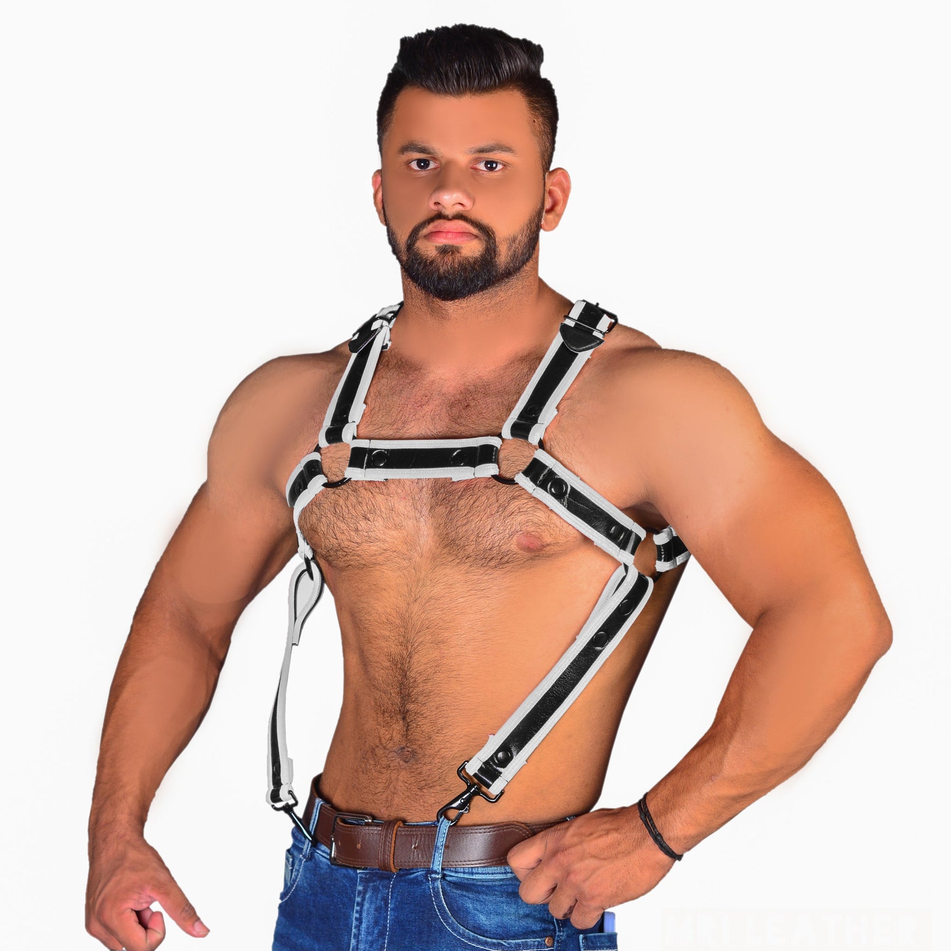 Neoprene Harness Bulldog Neoprene Shine Harness - MRI Leathers
