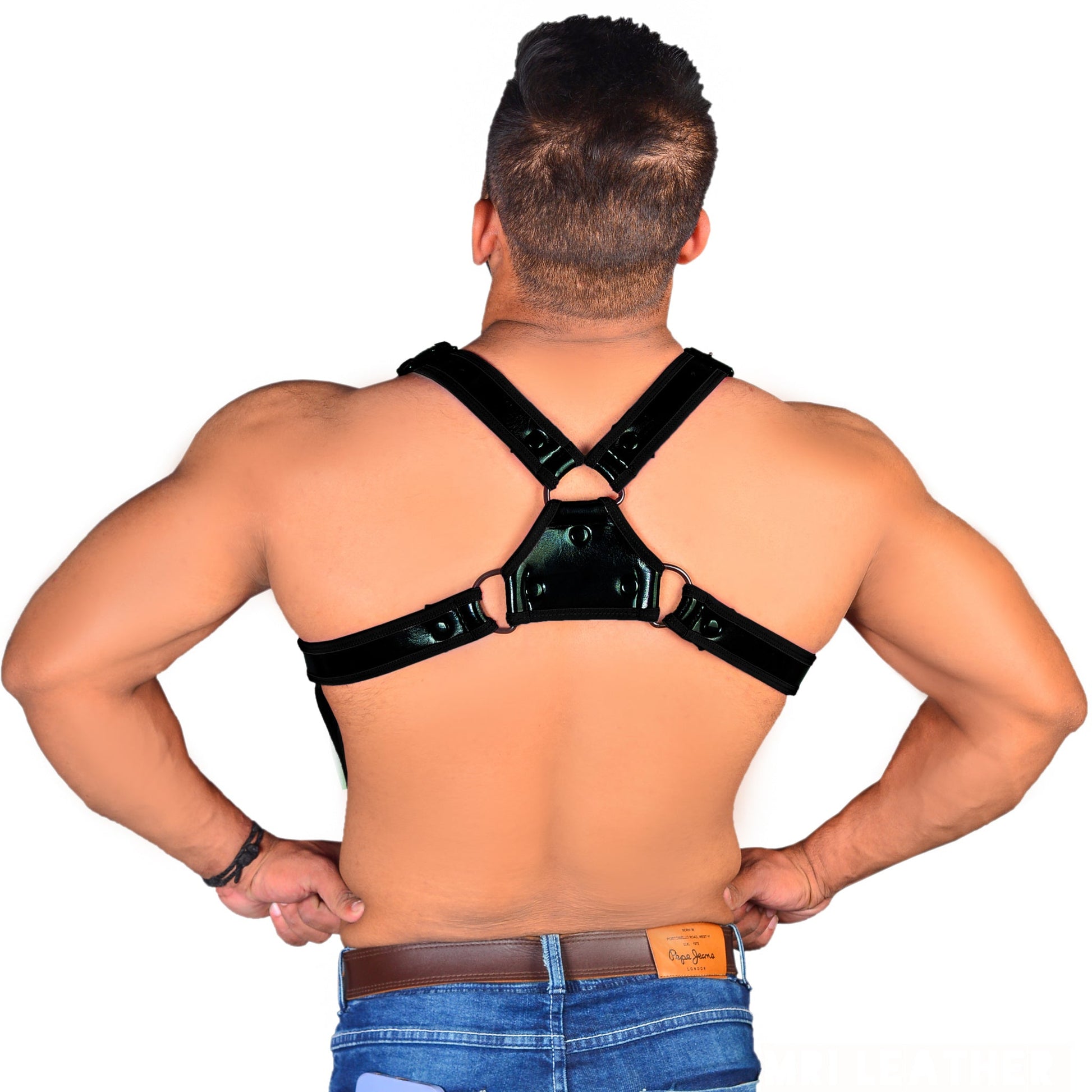 Neoprene Harness Bulldog Neoprene Shine Harness - MRI Leathers