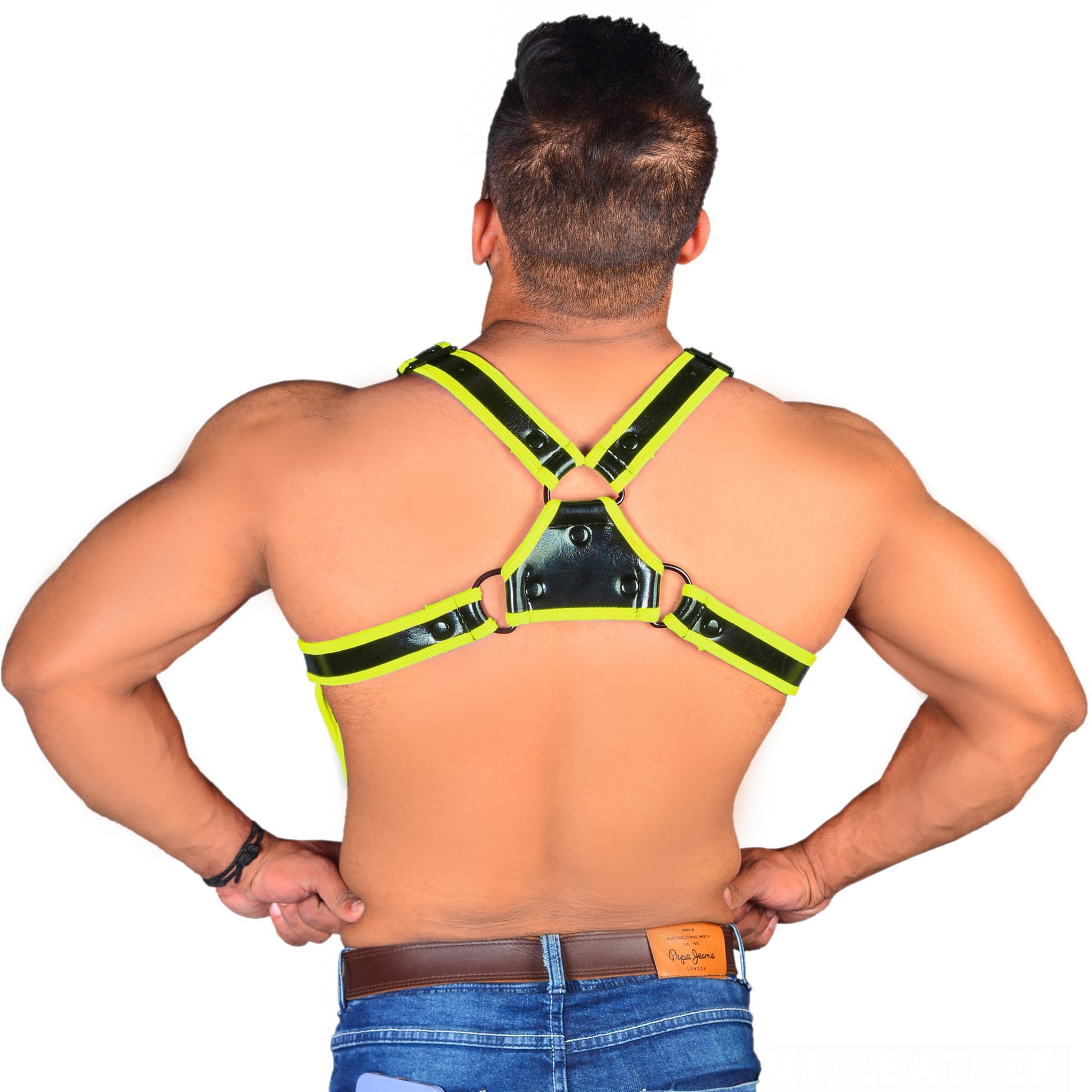 Neoprene Harness Bulldog Neoprene Shine Harness - MRI Leathers