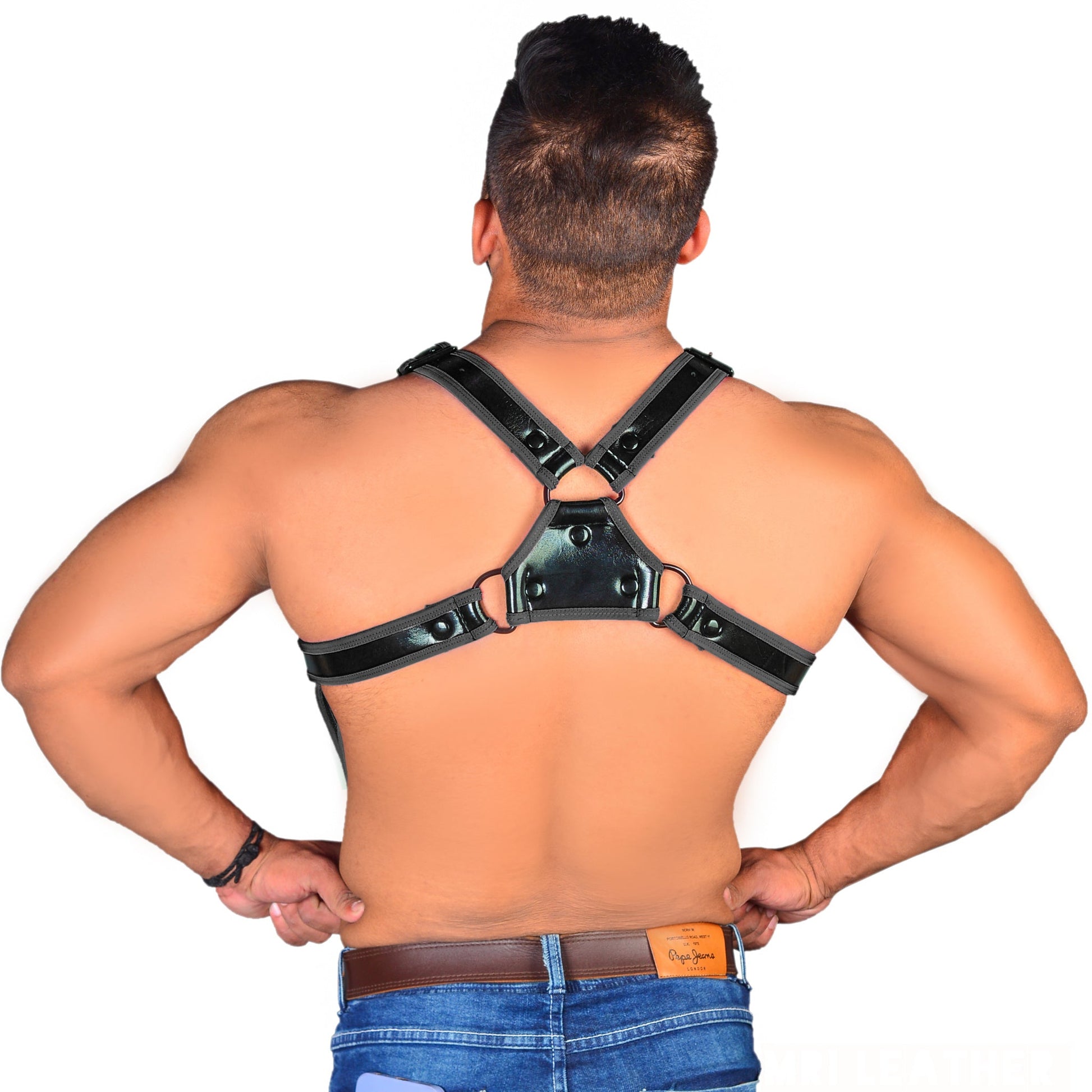Neoprene Harness Bulldog Neoprene Shine Harness - MRI Leathers
