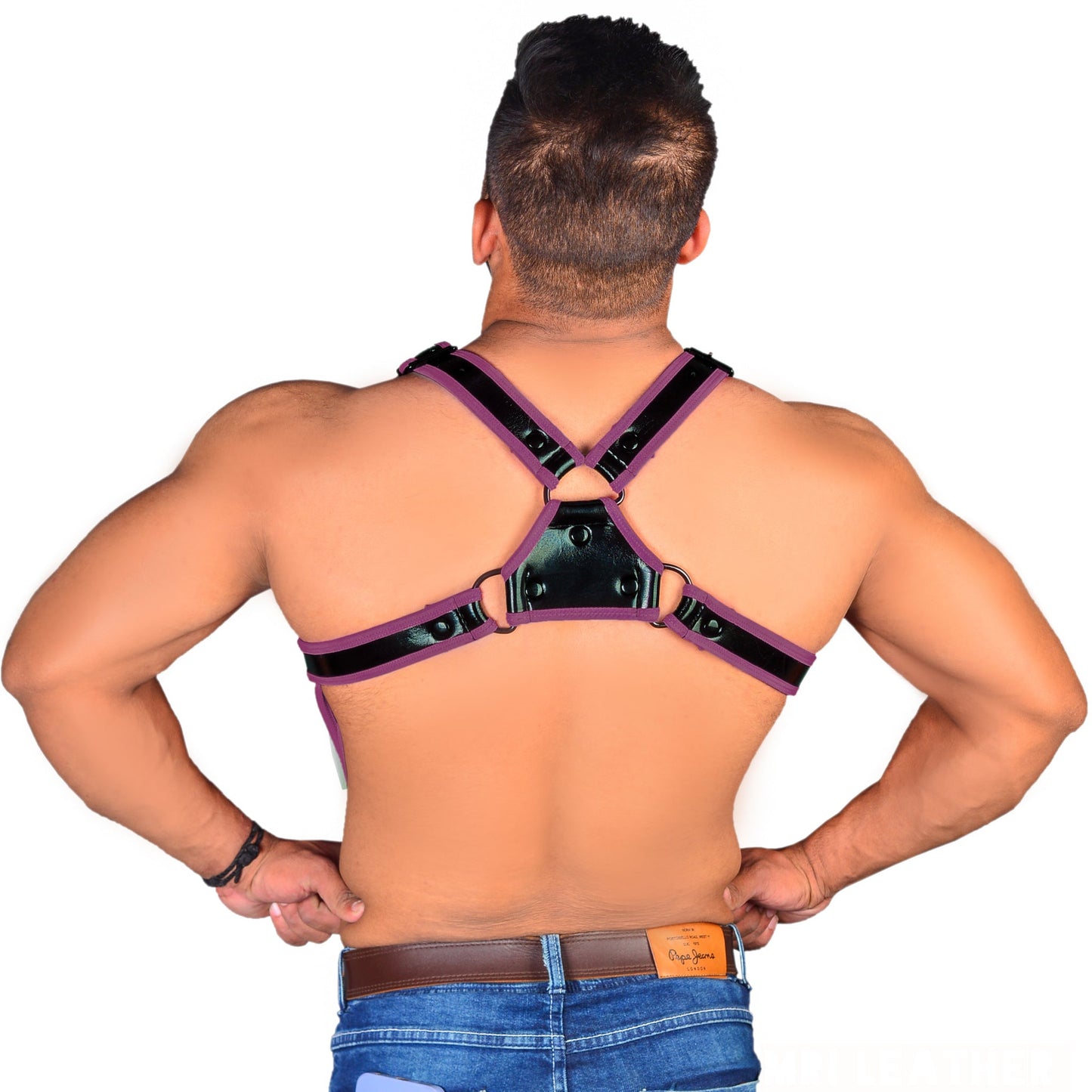 Neoprene Harness Bulldog Neoprene Shine Harness - MRI Leathers