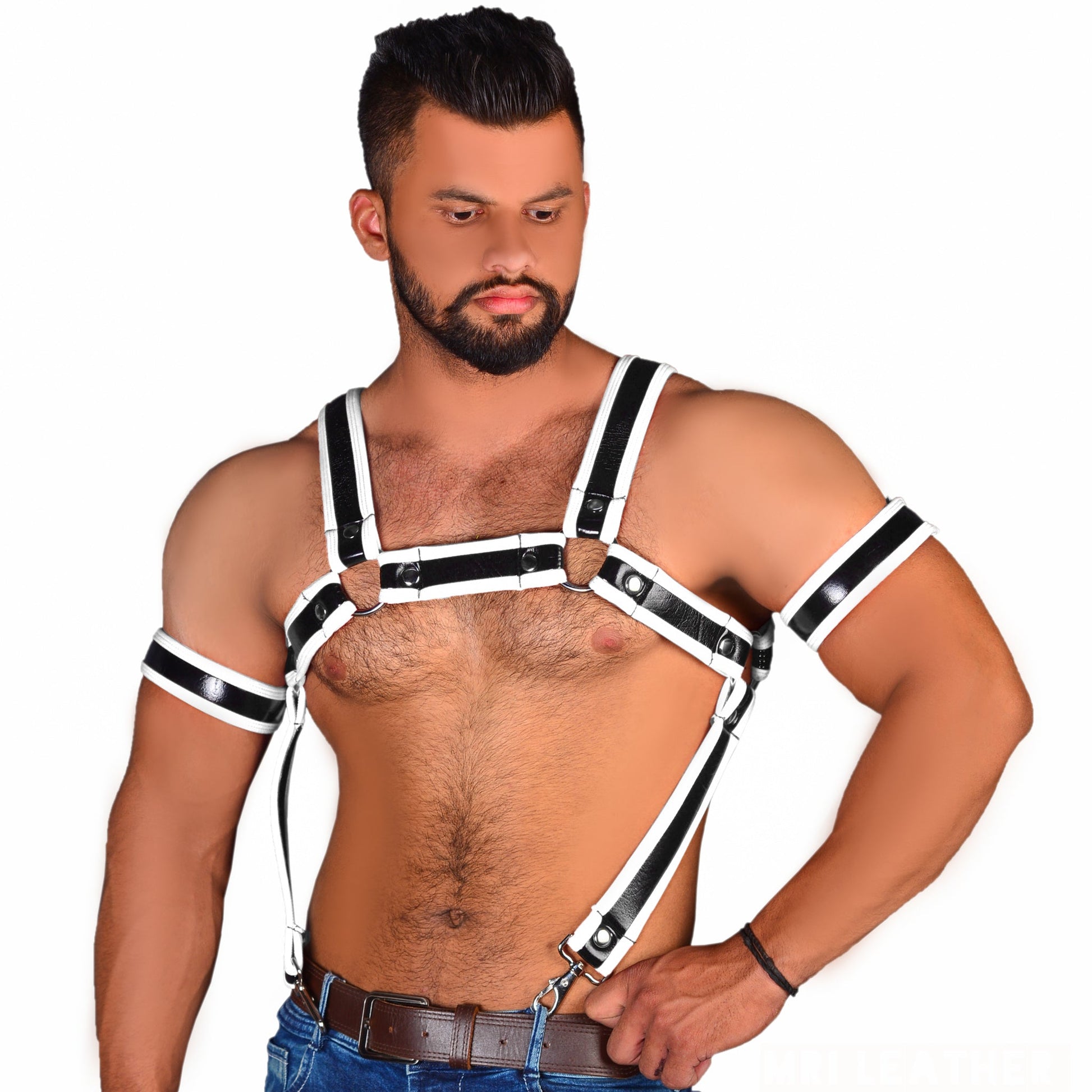 Neoprene Harness Bulldog Neoprene Shine Harness - MRI Leathers