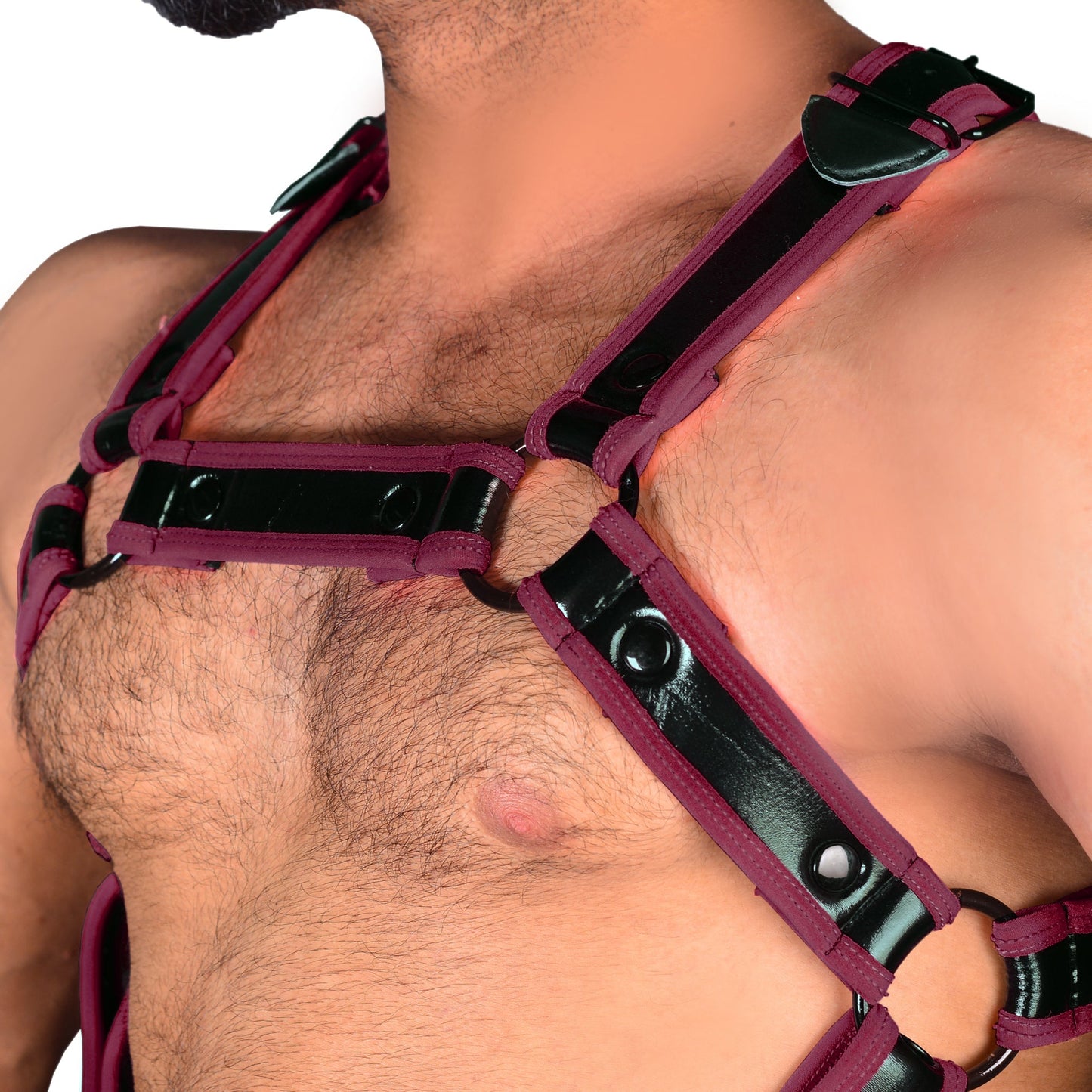 Neoprene Harness Bulldog Neoprene Shine Harness - MRI Leathers