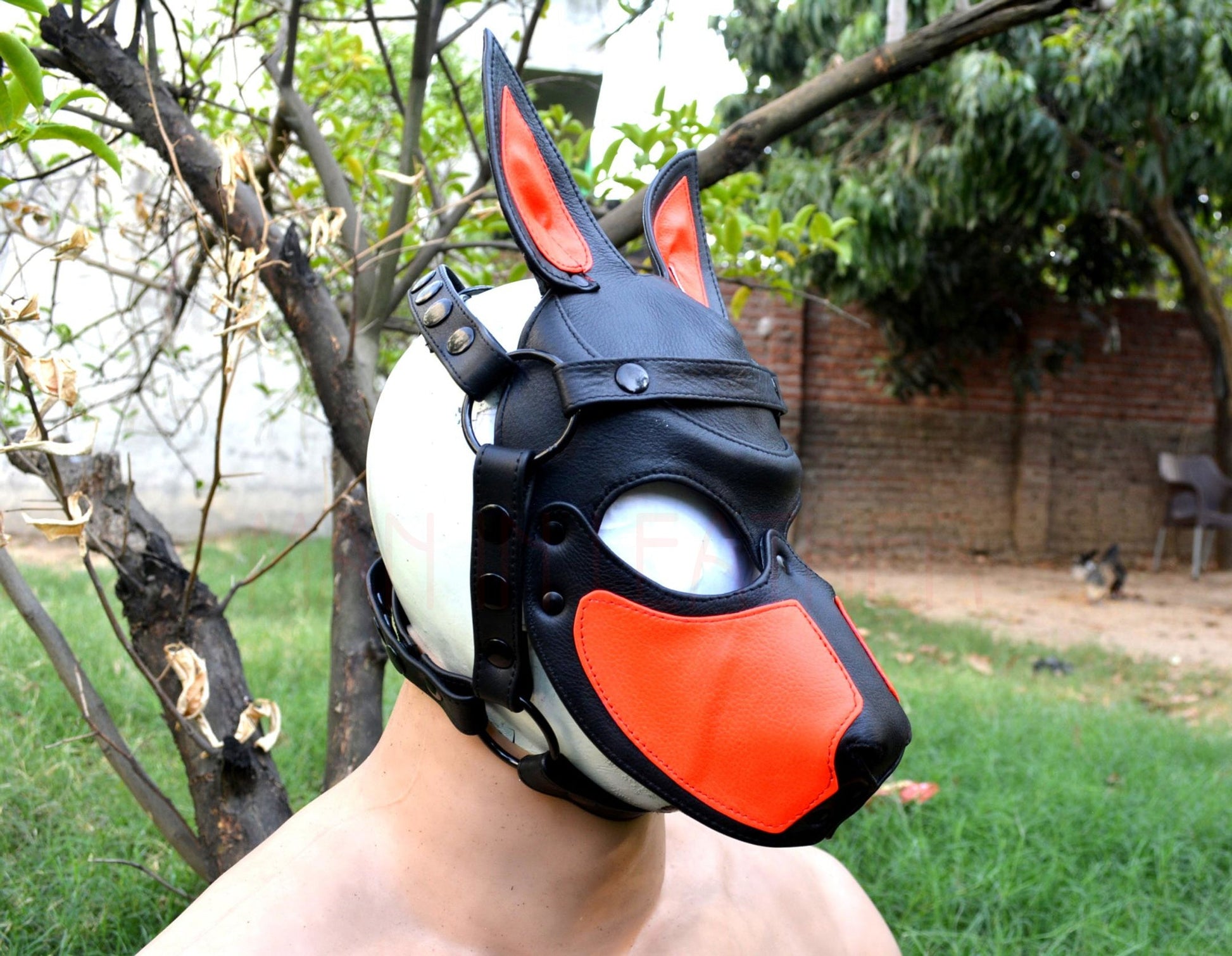 Puppy Mask Head Harness PUP Men Head HARNESS Dog Puppy Gimp Mask Bondage BDSM Cosplay - MRI Leathers