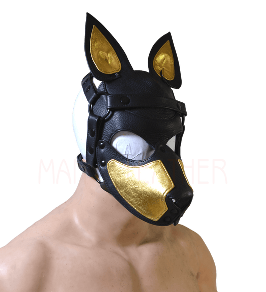 Puppy Mask Head Harness PUP Men Head HARNESS Dog Puppy Gimp Mask Bondage BDSM Cosplay - MRI Leathers