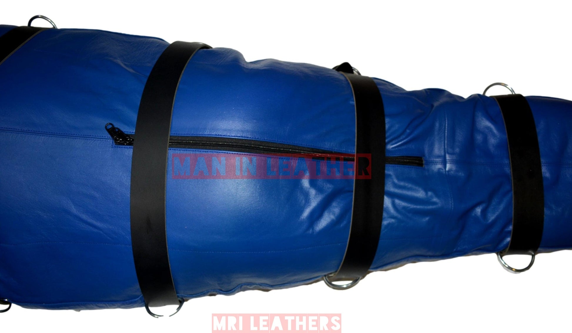 bdsm schlafsack Echtes blaues Rindsleder Schlafsack Bondage Body Bag Bdsm Mummy Verfüh – MRI Leathers