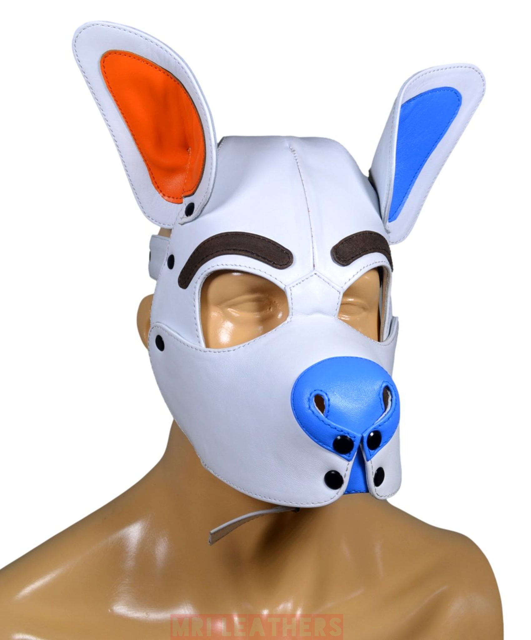 Stitch Leather Pup Mask - MRI Leathers